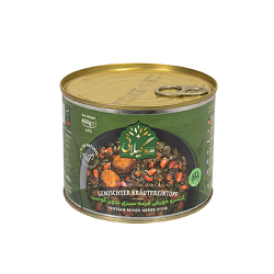 گیلانی کنسرو خورش سبزی بدون گوشت 460گرم